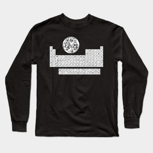 The Gallifreyan Periodic Table of the Elements (with background) Long Sleeve T-Shirt